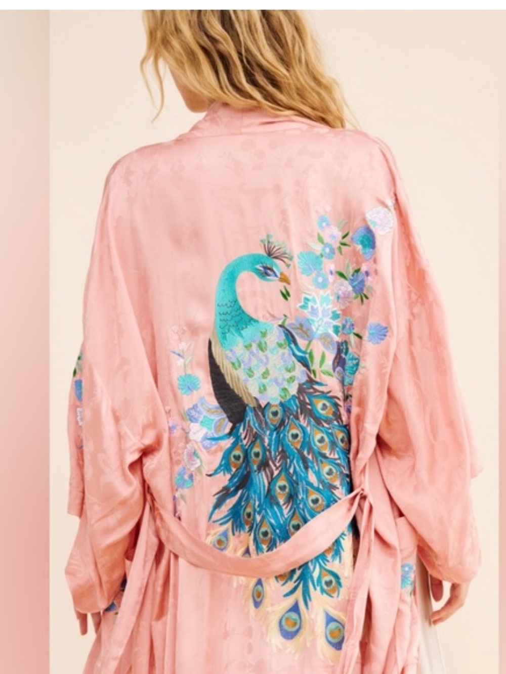 Spell Peacock Embroidered Robe